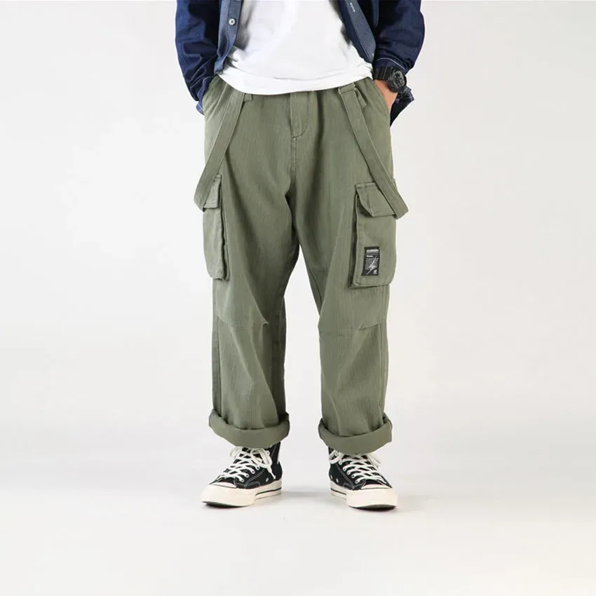 Japon Style Jina Cityboy Pantalon à Bretelles