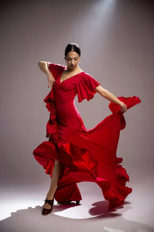 Viva La Feria Olas robe flamenca danse point élastique