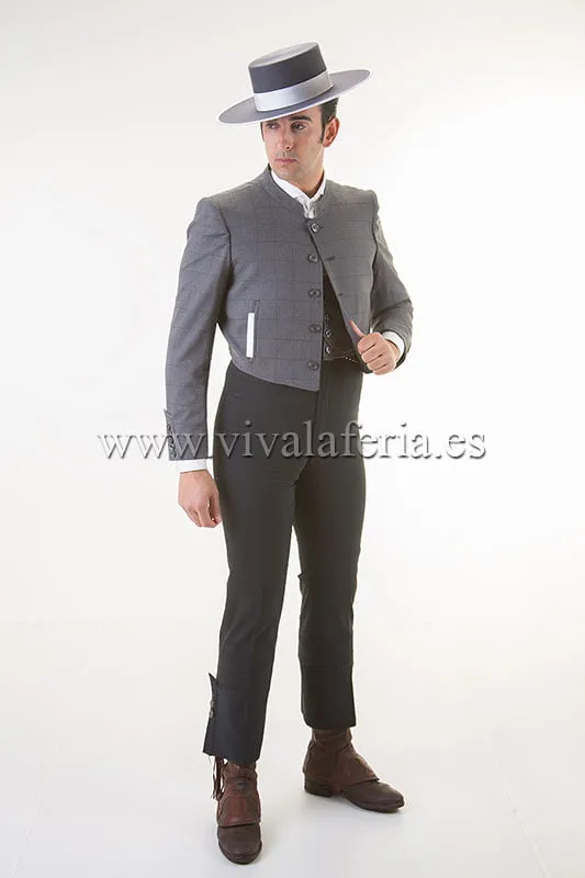 Viva la Feria Corto costume campero gris marengo