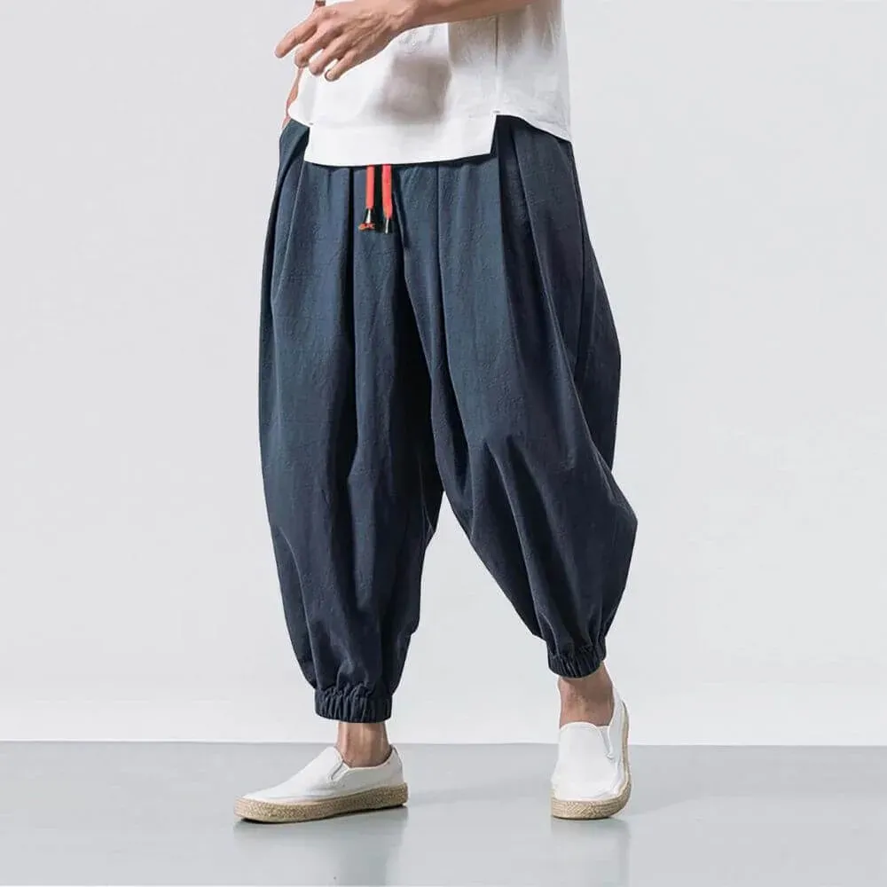 Japon Style Yuri Pantalon Harem Confort sarouel