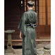Esprit du Japon kimono homme vert motif asanoha
