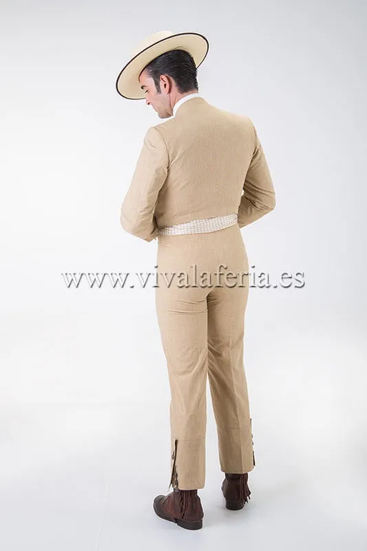 Viva La Feria Príncipe de Gales costume corto homme beige