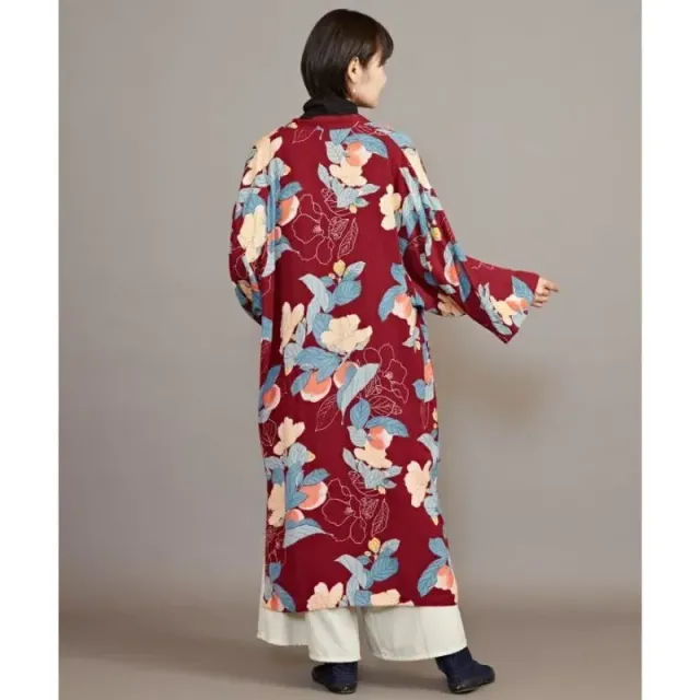 Japon style veste kimono femme fleurie coupe ample