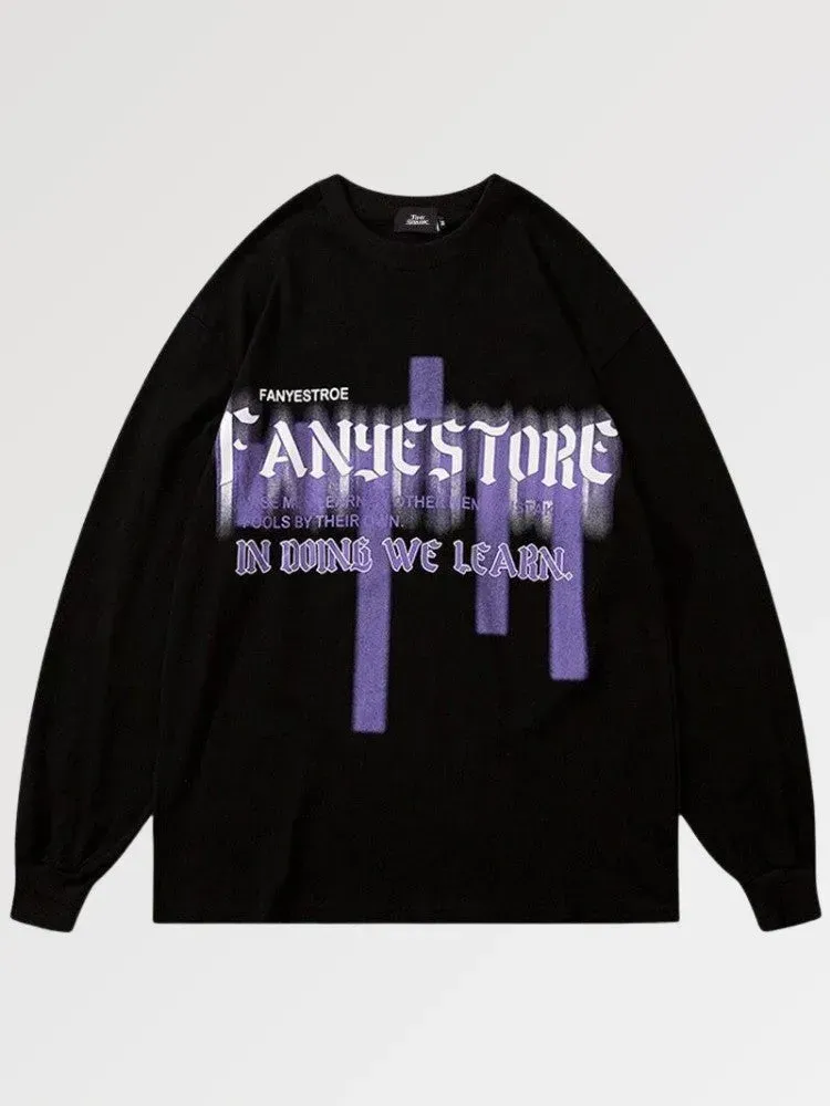 Japon style Nerdz sweat cyberpunk oversize