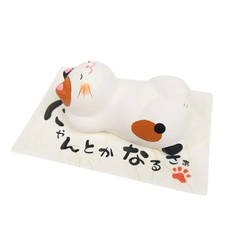 Japon style Figurine Chat Savasana décoration zen