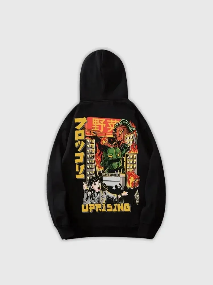 Japon Style Hoodie Sannagi Blanc écriture japonaise