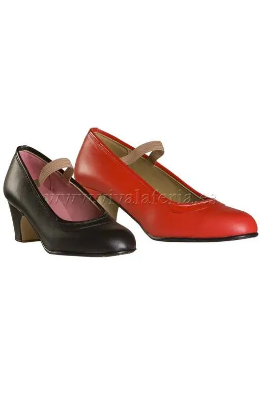 Zapato chaussures flamenco salon élastique semi-pro