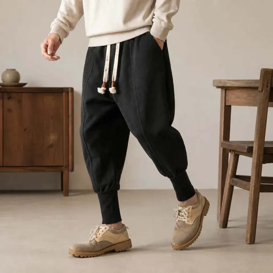 Esprit du Japon pantalon nikka molletonné hiver coton