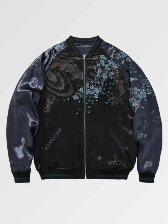 Japon style Japan Tiger veste sukajan brodée