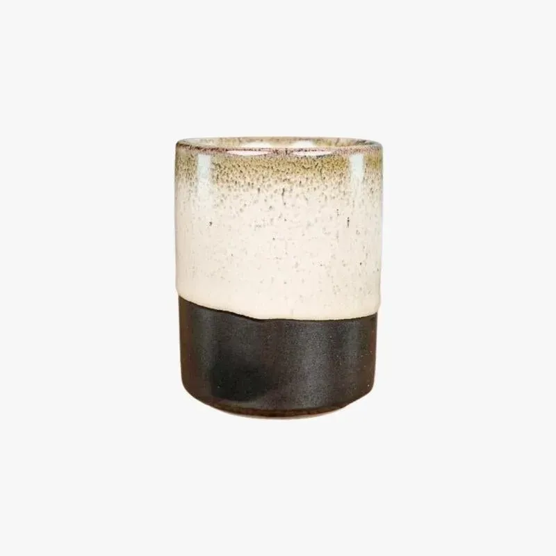 Japon style Yunomi tasse à thé japonaise faïence bicolore