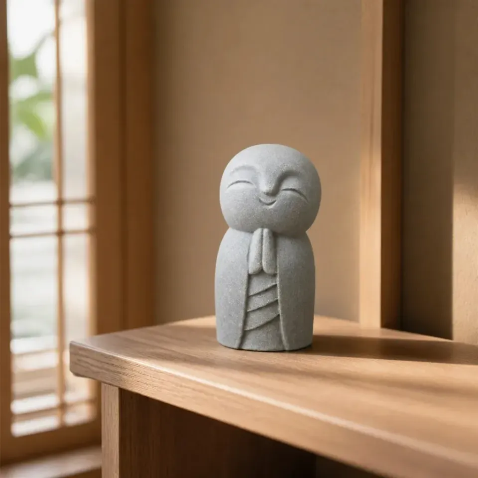 Esprit du Japon Jizo statue japonaise effet pierre