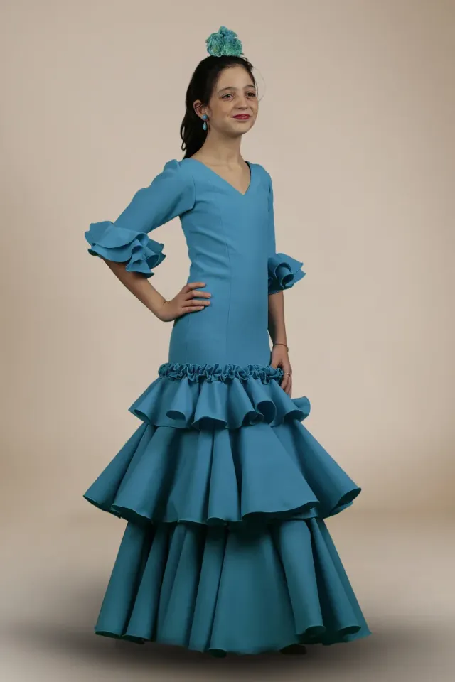 Viva La Feria Reme robe sévillane fille stretch