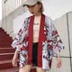 Esprit du Japon Cardigan Haori Kabuto Rouge Bordeaux