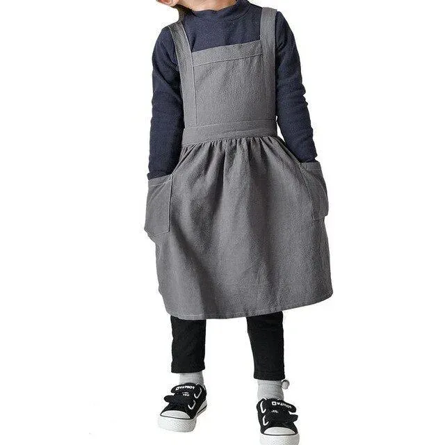 Japon style Takebashi tablier enfant coton et lin