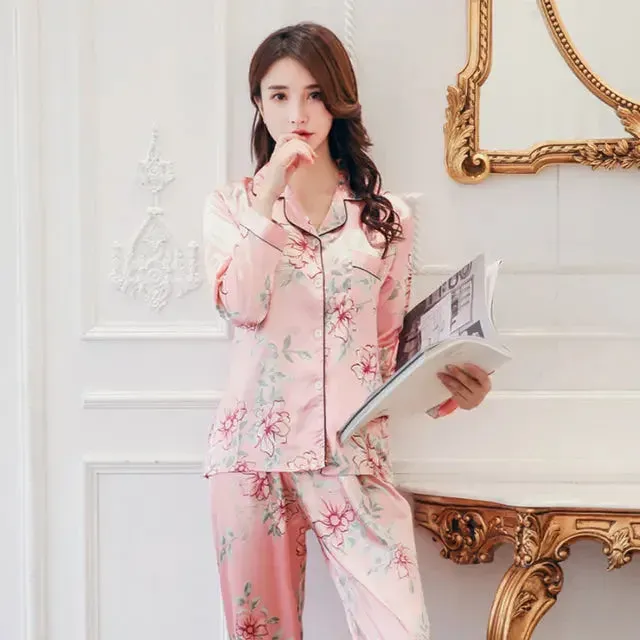 Japon style pyjama japonais en soie coupe ample